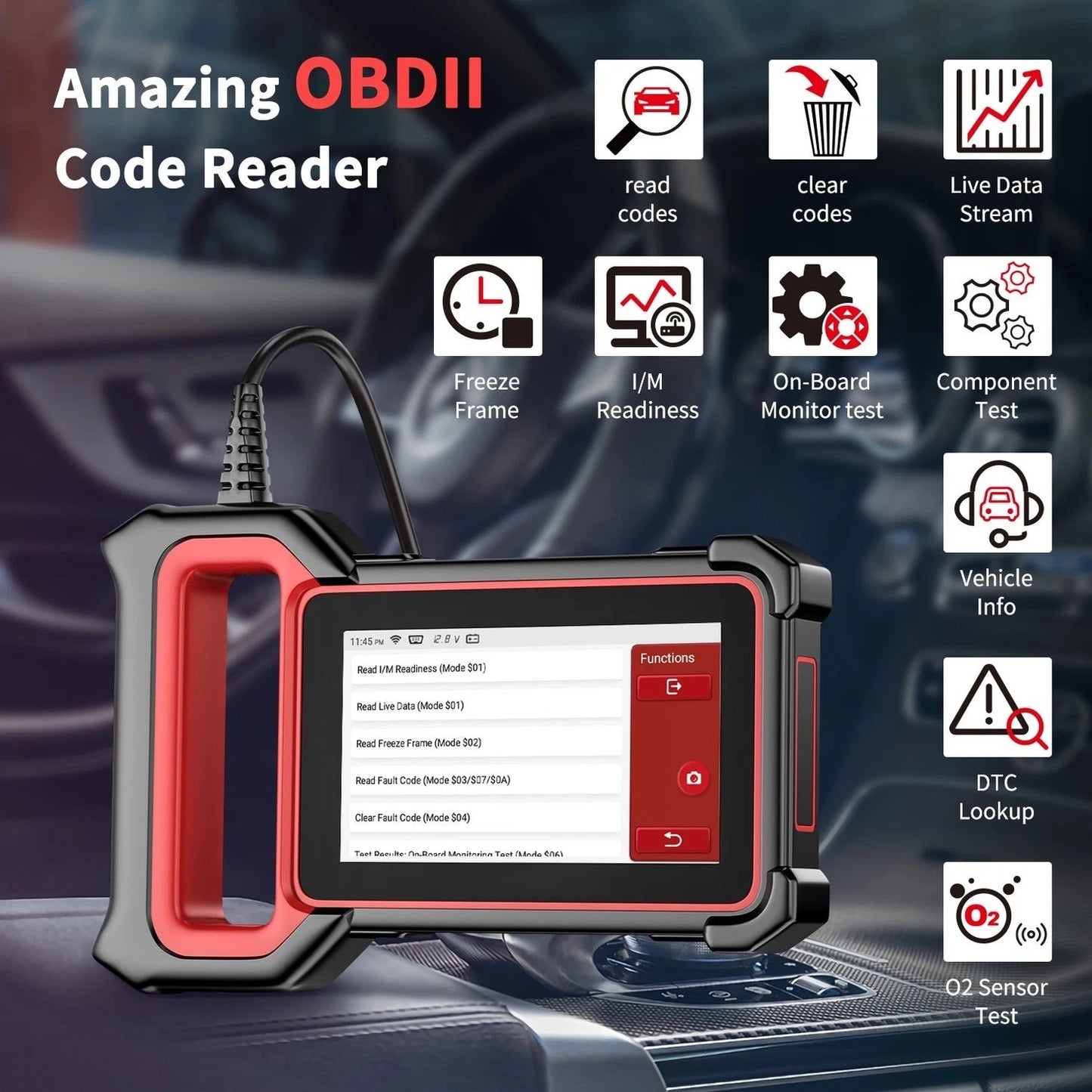 Full-System OBD2 Scanner with Bi-Directional Control & Live Data – 2026 Model