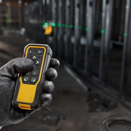 3 x 360° Green Laser Level – Remote Control Fine Adjustment, IP54