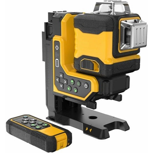 3 x 360° Green Laser Level – Remote Control Fine Adjustment, IP54