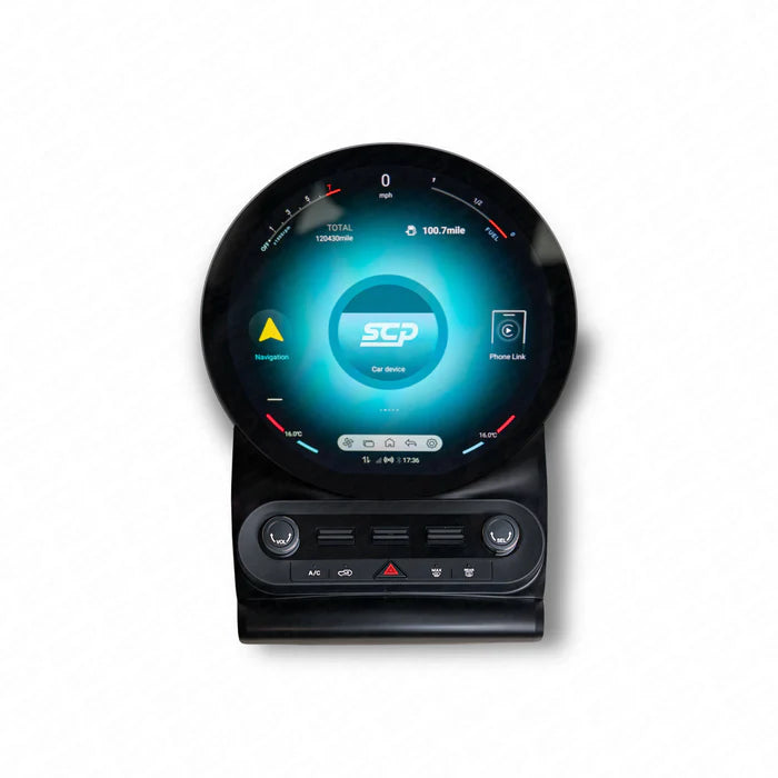 F-Series Circular HD Touch Screen Retrofit Support Wireless Phone Projection