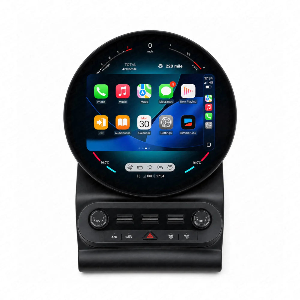 F-Series Circular HD Touch Screen Retrofit Support Wireless Phone Projection