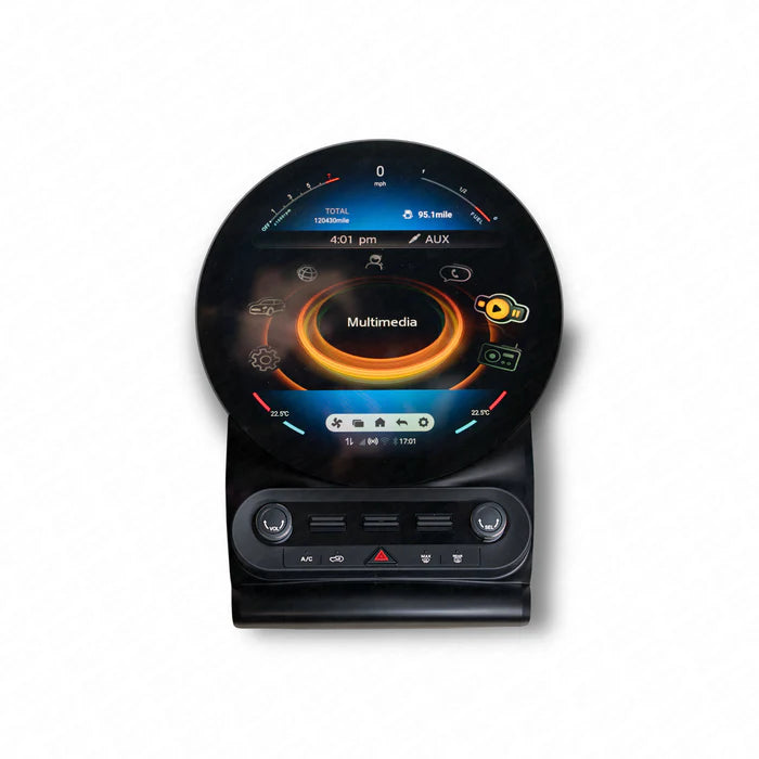 F-Series Circular HD Touch Screen Retrofit Support Wireless Phone Projection
