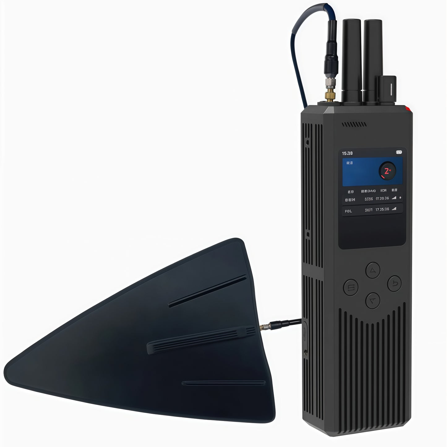 Handheld Drone Detector with Direction Finding – 2.4/5.8GHz, 2km Range, IP54